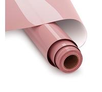 UIOK Flex Thermocollant Pour Tissu Or Rose, Vinyle Thermocollant HTV Film de Traceur Textile 30.5 x 365.7cm Flex Thermocollant Film pour Cricut et Silhouette, Facile à Couper et à Désherber（Or Rose）