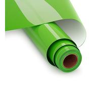UIOK Flex Thermocollant Pour Tissu Vert, Vinyle Thermocollant HTV Film de Traceur Textile 30.5 x 365.7cm Flex Thermocollant Film pour Cricut et Silhouette, Facile à Couper et à Désherber（Vert）