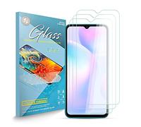 UIOK Protecteur D'écran Compatible pourXiaomi Redmi 9AX Anti-Rayures Sans Bulle et Sans Boîtier Film de Protection en Verre HD Transparent Compatible pour Xiaomi Redmi 9A