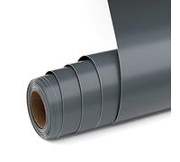 UIOK Vinyle Adhésif 12" x 15FT Permanent Vinyle Mat Gris Film Autocollant Rouleaux de Film en Vinyl pour Traceur Auto-adhésif pour Cricut Cutters et Autres Machines (Gris)