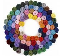 Uiopa 100 Couleurs Laine a Feutrer, 300g Kit de Feutrage pour Feutrage à l'Aiguille et Humide, Laine Cardée pour Artisanat, Décoration, Bricolage