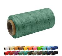 Uiopa Fil à coudre en cuir ciré 150D - 1 mm - 260 m - Pour artisanat en cuir, reliure, réparation de chaussures - Vert