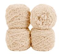 Uiopa Fil Crochet 4 x 100g, Fil de Laine à Tricoter à La Main, Pelote de Crochet Laine Douce et Moelleux pour Couvertures, Foulards, Chapeaux, Projets de Bricolage (Chameau)