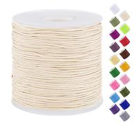 Uiopa Fil Nylon, 0,7mm x 120m Fil Bracelet pour Perles, Corde Bracelet Tressé pour Perle, Collier, Fabrication de Bijoux, Macramé, Bricolage Artisanat