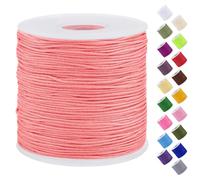 Uiopa Fil Nylon, 0,7mm x 120m Fil Bracelet pour Perles, Corde Bracelet Tressé pour Perle, Collier, Fabrication de Bijoux, Macramé, Bricolage Artisanat