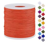 Uiopa Fil Nylon, 0,7mm x 120m Fil de Nylon pour Perles, Corde Bracelet Tressé Fil Bracelet pour Perle, Collier, Fabrication de Bijoux, Macramé, Bricolage Artisanat