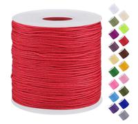 Uiopa Fil Nylon, 0,7mm x 120m Fil de Nylon pour Perles, Corde Bracelet Tressé Fil Bracelet pour Perle, Collier, Fabrication de Bijoux, Macramé, Bricolage Artisanat