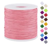 Uiopa Fil Nylon, 0,7mm x 120m Fil de Nylon pour Perles, Corde Bracelet Tressé Fil Bracelet pour Perle, Collier, Fabrication de Bijoux, Macramé, Bricolage Artisanat