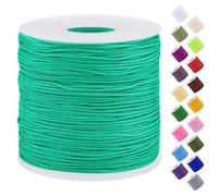 Uiopa Fil Nylon, 0,7mm x 120m Fil de Nylon pour Perles, Corde Bracelet Tressé Fil Bracelet pour Perle, Collier, Fabrication de Bijoux, Macramé, Bricolage Artisanat