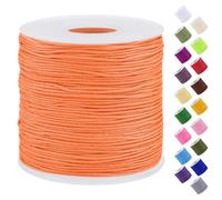 Uiopa Fil Nylon, 0,7mm x 120m Fil de Nylon pour Perles, Corde Bracelet Tressé Fil Bracelet pour Perle, Collier, Fabrication de Bijoux, Macramé, Bricolage Artisanat