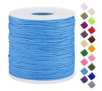 Uiopa Fil Nylon, 0,7mm x 120m Fil de Nylon pour Perles, Corde Bracelet Tressé Fil Bracelet pour Perle, Collier, Fabrication de Bijoux, Macramé, Bricolage Artisanat