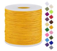 Uiopa Fil Nylon, 0,7mm x 120m Fil de Nylon pour Perles, Corde Bracelet Tressé Fil Bracelet pour Perle, Collier, Fabrication de Bijoux, Macramé, Bricolage Artisanat