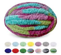 Uiopa Pelote Laine Grosse Maille, 250g Grosse Laine à Tricoter à la Main, Crochet Laine Douce Chunky Yarn pour Couvertures Tricotées, Coussins, Tapis, Écharpes et Projets de Bricolage