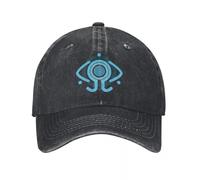 UIOPPIOS Copland OS Enterprise Serial Experiments Lain Casquettes de Baseball Denim en détresse Sci FI Couvre-Chef pour Hommes Femmes Entraînements Chapeaux Casquette
