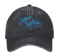 UIOPPIOS Neil Young Harvest Lavé Casquette De Baseball Enseigne Néon Mode Trucker Chapeau Été Unisexe Hommes Extérieur Gym Écran Solaire Snapback Cap