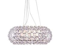 UIOPPOI Luminaire New Chandelier Foscarini Suspension, Design Boule Acrylique Transparente/Ambrée (Taille : 50cm*20cm)