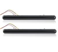 UioQrintan Feu arrière LED 2 en 1 pour rétroviseur extérieur, feu de Circulation diurne Blanc et Jaune, pour Camion, remorque, Bus, 12 V/24 V