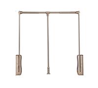 UioQrintan Tringle à vêtements escamotable, système de Levage pour penderie, Tringle télescopique réglable, capacité de Charge 20 kg, Gain de Place (Dimensions : 550-1250 mm) (930-1250 mm)