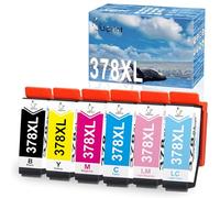 Uiprint 378XL Cartouches d'encre Compatible Epson 378 XL pour Expression Photo XP-8500 XP-8600 XP-8505 XP-8605 XP-8700 XP-8000 XP-8005 XP8500 XP8600 XP8505 XP8605 XP8700 XP8000 XP8005