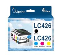 Uiprint LC426 Cartouche d'encre Compatible pour Brother LC-426 LC426VAL | Compatible pour Brother MFC-J4335DW MFC-J4340DW MFC-J4535DW MFC-J4540DW (Noir/Cyan/Magenta/Jaune, 4-pack)