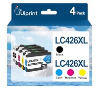 Uiprint LC426XL LC 426XL Cartouche d'encre Compatible pour Brother LC426 LC426XL pour MFC-J4335DW MFC-J4340DW MFC-J4535DW MFC-J4540DW J4335 J4340 J4535 J4540 (Noir/Cyan/Magenta/Jaune, 4-Pack)