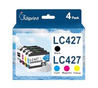 Uiprint LC427 LC 427 Cartouches d'encre compatibles pour Brother LC427 LC427XL avec Brother HL-J6010DW MFC-J5955DW MFC-J6955DW MFC-J6957DW MFC-J6959DW J6010 J6955 J5955 J6957 J6959(4-Pack)