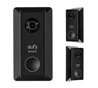 UIQELYS Support mural pour sécurité eufy - Sonnette vidéo sans fil (alimentée par batterie) - Résolution HD 2K - Support d'angle réglable L35°/R35° - Plaque de montage - Installation simple