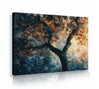 UIRINGART Arbre mystique Paysage Peinture murale Photos de la nature Estampes Affiches forestières Fresque pour le salon Décoration de la chambre 75x120cm
