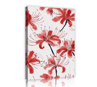 UIRINGART Lys rouge floral toile art mural moderne fleurs impressions aquarelle oeuvre botanique nature affiches peinture pour salon chambre à coucher décor 65x100cm