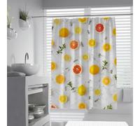 UIRINGART Rideau de Douche Lune et étoiles argentées sur Fond Noir W200xL220cm en Tissu Lavable Opaque pour Salle de Bain thème céleste mystérieux