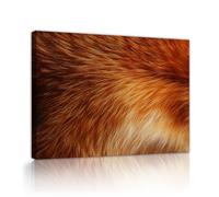UIRINGART Toile de renard Art mural Nature abstraite Images modernes Œuvres d’art Affiches à textures d’animaux Peintures pour chambre Décoration de bureau 75x120cm