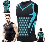 UIRPK 2023 New Version Energxcel Ionic Shaping Vest, Energxcel Ionic Shaping Sleeveless T-Shirt (Black,L)