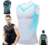 UIRPK 2023 New Version Energxcel Ionic Shaping Vest, Energxcel Ionic Shaping Sleeveless T-Shirt (White,L)