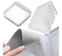 UIRPK Thickened PVC Collar Edge Anti-Warping Shaper,Shirt Collar Triangle Patch,No Curl Collar Polo Shirt Collar Stays (100Pcs,One Size)