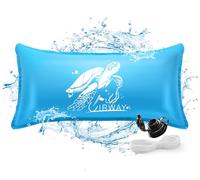 UIRWAY Coussin de piscine d'hiver XXL 200 cm x 400 cm avec double couture | Coussin d'air pour piscine d'hiver avec kit de réparation et corde de 15 m | Coussin d'hiver pour couverture de piscine