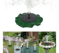 UISEBRT 1,4W Fontaine solaire Lotus Pompes solaires Mise à jour Pompe de bassin Jardin Pompe à eau Panneau solaire flottant Fontaine Pompe fontaine