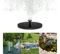 UISEBRT 1,4W Fontaine solaire ronde Pompes solaires Mise à jour Pompe de bassin Jardin Pompe à eau Panneau solaire Fontaine Pompe fontaine
