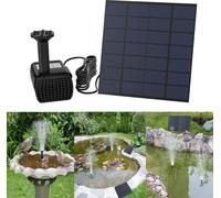 UISEBRT 1,8W Fontaine solaire Place Pompes solaires Mise à jour Pompe de bassin Jardin Pompe à eau Panneau solaire Fontaine Pompe fontaine