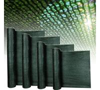 UISEBRT 1,8x10 m Filet d'ombrage Filet de tennis HDPE 150g/m² Clôture Protection visuelle Protection contre le vent Protection solaire Attaches de câble Balcon Vert foncé