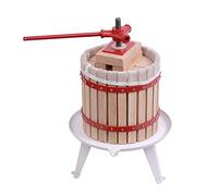 UISEBRT 12L Presse à Fruits Chêne Pressoir vin Fruit, Presse-Agrumes avec Chiffon, Manuel Presse Mécanique (12 litres