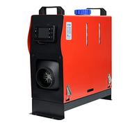 UISEBRT 12V diesel Air Chauffe-compartiment chauffant 8KW, Chauffage Air Parking diesel diesel avec silencieux, télécommande, écran LCD pour voiture, camping-car, bateaux, camion, camping-car, rouge -