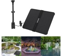 UISEBRT 20W DIY Fontaine solaire Pompes solaires Dernière mise à jour Pliage Pompe de bassin Jardin Pompe à eau Panneau solaire Fontaine avec support réglable