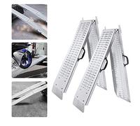 UISEBRT 2X Rampe de Chargement Rampe Pliable en Acier galvanisé 400kg pour Moto, remorque, Caravane, Voiture
