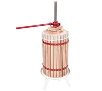 UISEBRT 30L Presse à Fruits Chêne Pressoir vin Fruit, Presse-Agrumes avec Chiffon, Manuel Presse Mécanique (30 litres