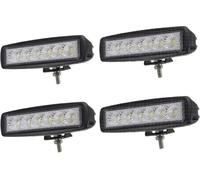 UISEBRT 4* 18W LED Projecteur de travail 12V/24V Projecteur additionnel voiture Offroad Projecteur aluminium IP67 pour tracteur SUV UTV ATV