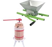 UISEBRT 6L Presse-fruits Presse-fruits Presse-vin Presse-matière + 7L Broyeur à fruits Broyeur à fruits Pour pomme