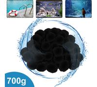 UISEBRT 700g Filter Balls pour piscine Balle de filtration Balle de filtration Filtre à sable alternativement 25kg de sable de filtration, Noir