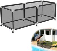 UISEBRT Boîte de rangement pour piscine Roll-Organizer 230x78x88cm - Organisateur en filet de grande capacité pour l'équipement de piscine, les nouilles de piscine, les jouets & les serviettes