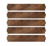 UISEBRT Bordure de pelouse en métal galvanisé - 100 x 15/18 cm - Corten - Longueur 40 m - Hauteur 18 cm