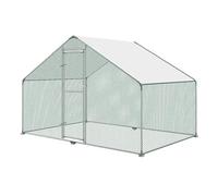 UISEBRT Cage à poulailler 3 x 2 x 2 m - Enclos avec toit en polyéthylène pour volailles, lapins, petits animaux domestiques, chiens (3 x 2 x 2 m)